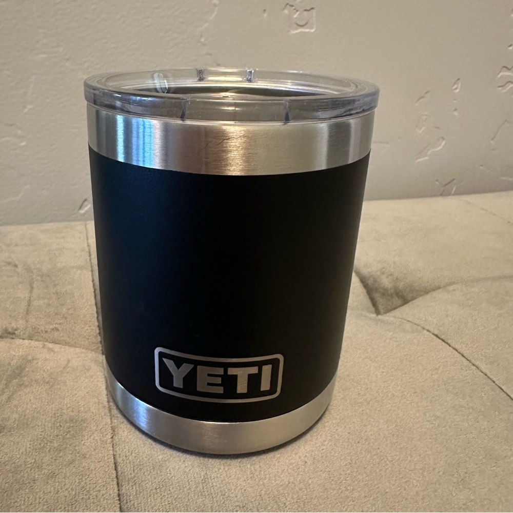 YETI Black 10oz Lowball Rambler